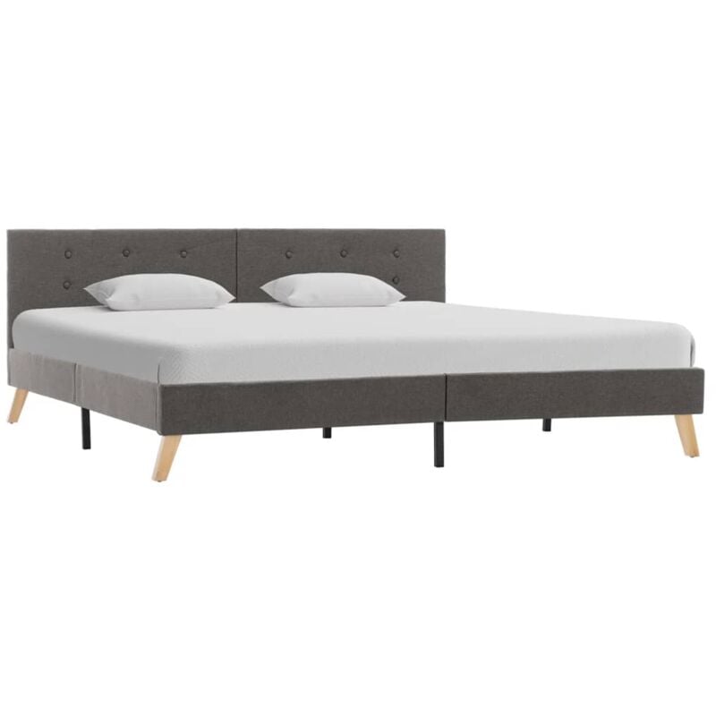 

Estructura de Cama de Tela Gris Topo 180x200 cm - Gris Topo - Vidaxl