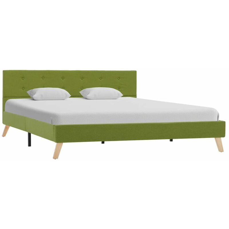 

Estructura de Cama de Tela Verde 160x200 cm - Verde - Vidaxl