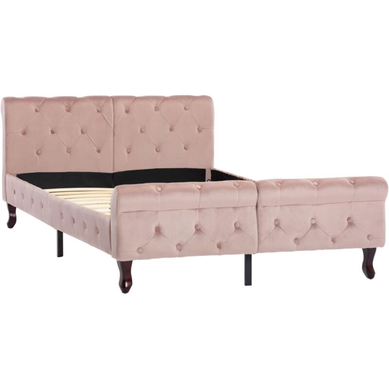 

Estructura de Cama de Terciopelo Rosa 120x200 cm - Rosa - Vidaxl