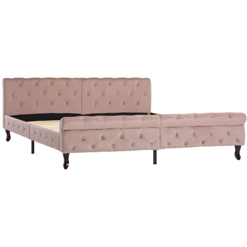

Estructura de Cama de Terciopelo Rosa 180x200 cm - Rosa - Vidaxl