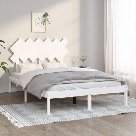 Estructura de cama doble de madera maciza  135x190 cm