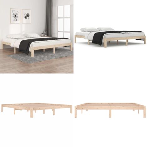 Estructura de cama doble sin colchón 180x200 cm - Estructura de cama - Cama doble