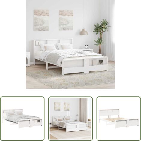 Estructura de cama -  Estructura de cama 150 x 200 cm Madera de ingeniería