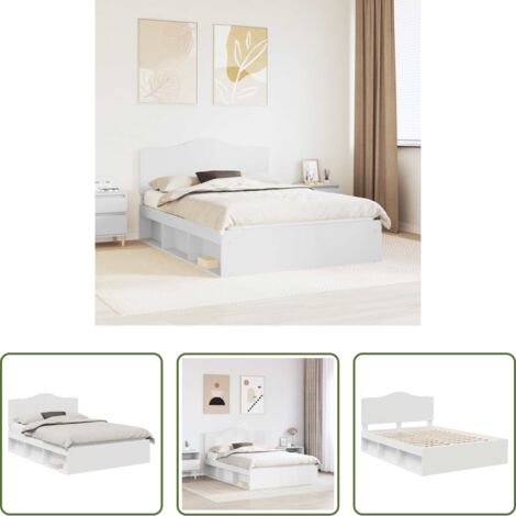 Estructura de cama -  Estructura de cama 150 x 200 cm Madera de pino macizo