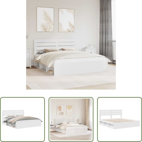 Estructura de cama -  Estructura de cama 200 x 200 cm Madera de pino macizo