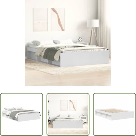 Estructura de cama -  Estructura de cama blanca 160x200 cm