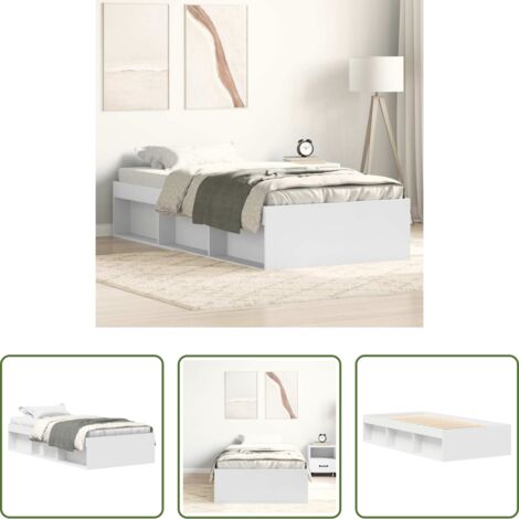 Estructura de cama -  Estructura de cama blanca 90x200 cm