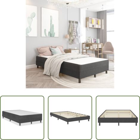Estructura de cama -  Estructura de cama box spring tela gris 120x200 cm