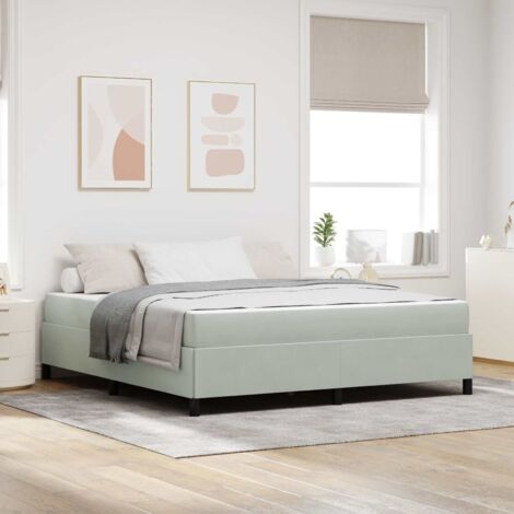 Estructura de cama Gris claro, Gris y  180 x 200 cm