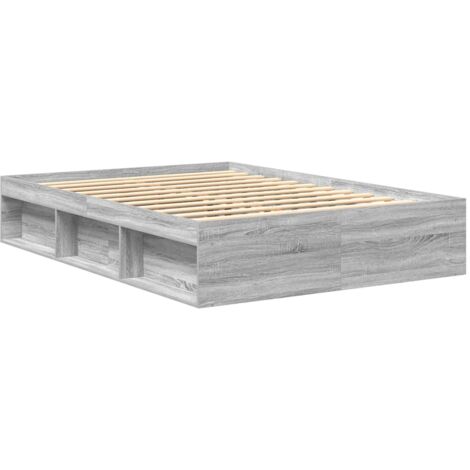 Estructura de cama gris Sonoma 150x200 cm vidaXL