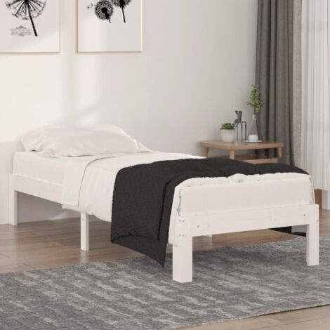 Estructura de cama individual sin colchón 75x190 cm