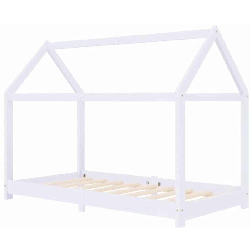 

Madera Maciza de Pino Estructura de Cama Infantil Blanco 80x160 cm - Blanco - Vidaxl
