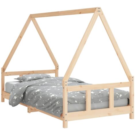 Estructura de cama infantil madera maciza de pino 90x190 cm vidaXL