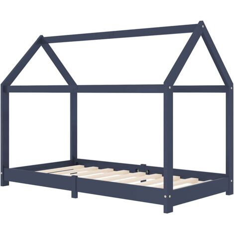 Madera Maciza de Pino Estructura de Cama Infantil Multitalle Multicolor