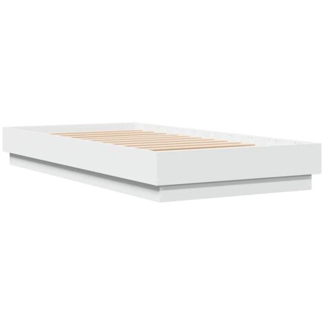 Estructura de cama madera de ingeniería blanca 90x190 cm vidaXL