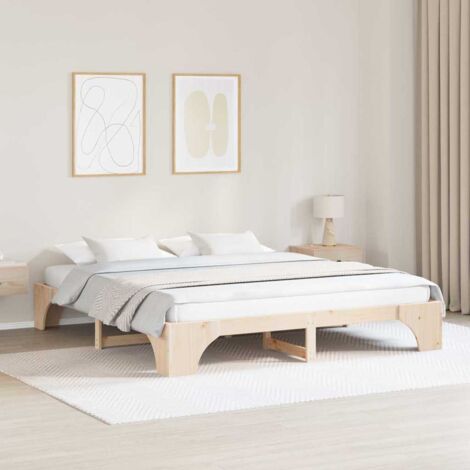 Estructura de cama Madera de pino macizo 200 x 200 cm