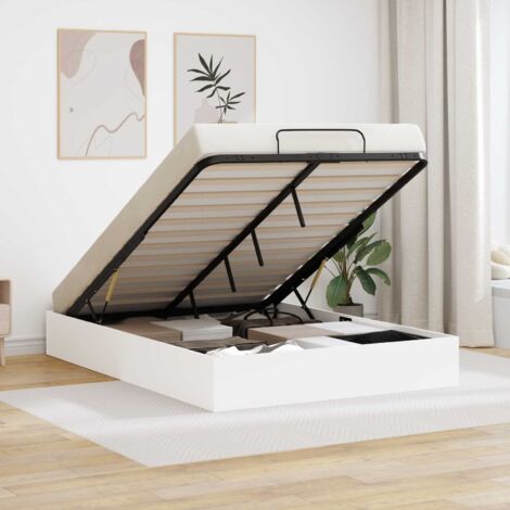 Estructura de Cama Ottoman con almacenamiento 193 x 135 x 25 cm