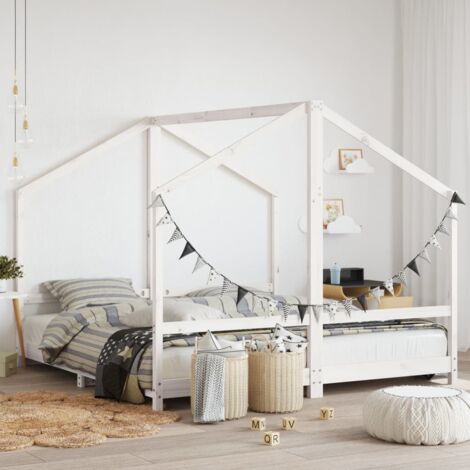 Estructura de cama para niños madera pino  2x(90x190) cm