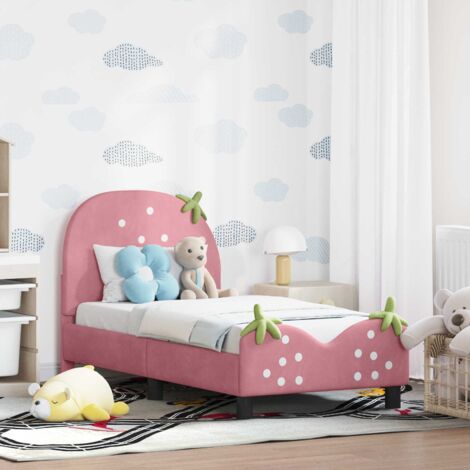Estructura de cama para niños pequeños con cabecera 70 x 140 cm