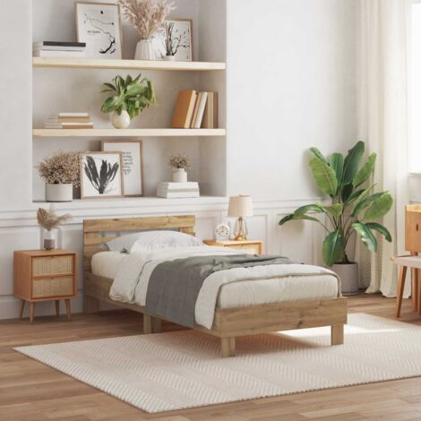 Estructura de cama Roble artisan 75 x 190 cm
