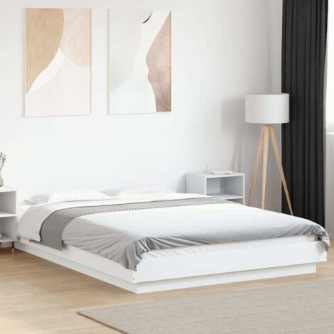 Estructura de cama sin colchón blanco 140x190 cm vidaXL
