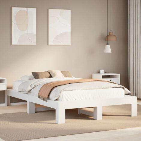 Estructura de cama sin colchón madera de pino  135x190 cm