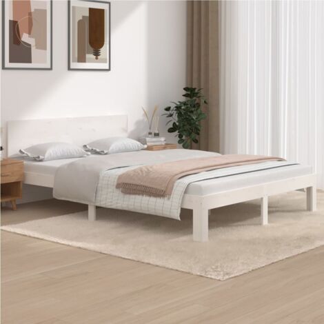 Estructura de cama sin colchón madera pino  140x200 cm