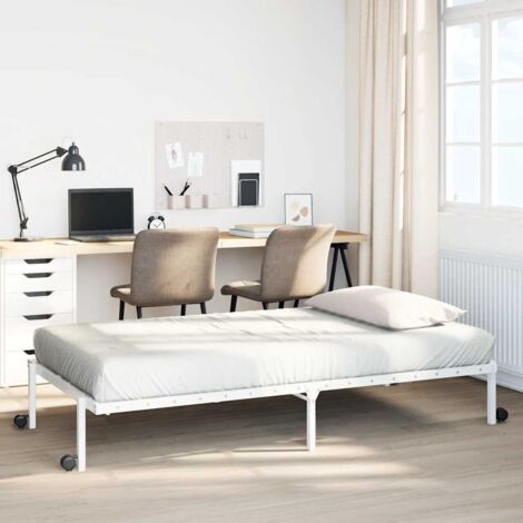 Estructura de cama sin colchón plegable  acero 100x190 cm
