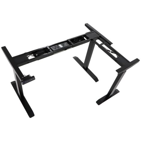 Estructura de escritorio o mesa con ajuste eléctrico de altura UT04-2T/90A/B negra