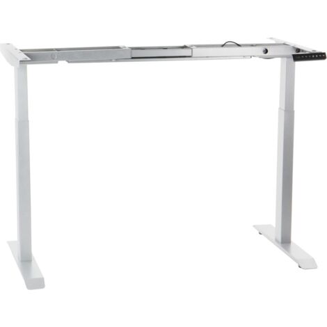 Estructura de escritorio o mesa con ajuste eléctrico de altura UT04-2T/W blanco