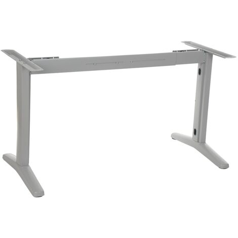 Estructura de escritorio o mesa STT-01 con viga extensible - Aluminio