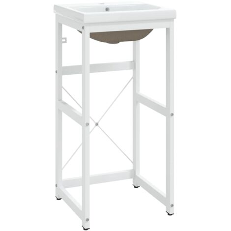 Estructura de lavabo para baño lavabo empotrado hierro blanco 020006772