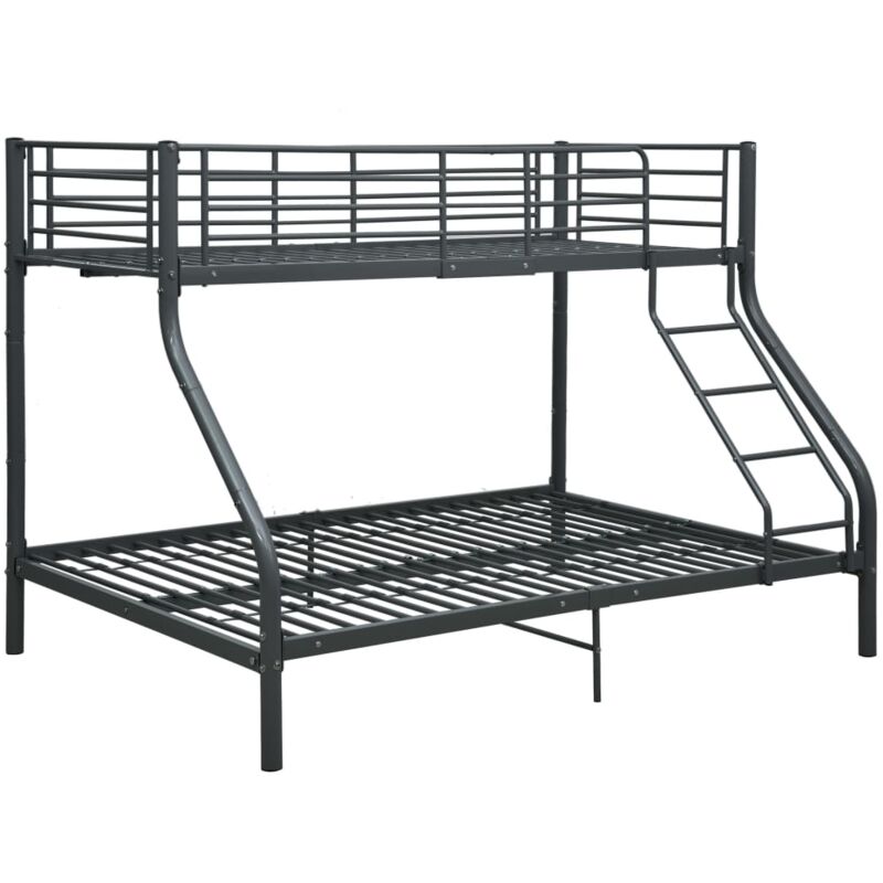 

Vidaxl - Estructura de Litera de Metal 140x200 cm/90x200 cm Negro - Negro