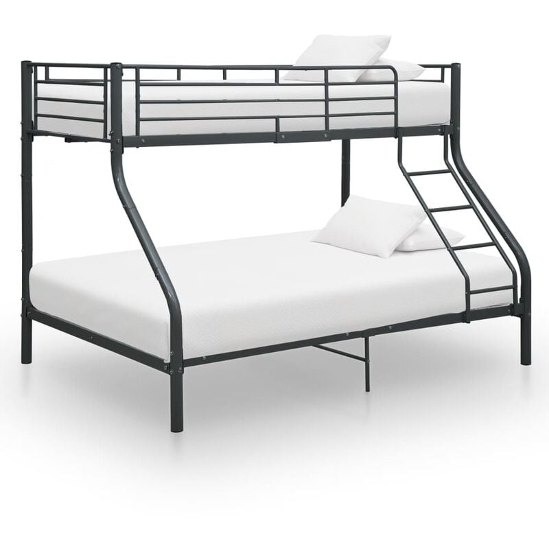 

BHD - Estructura de litera de metal negro 140x200 cm/90x200 cm
