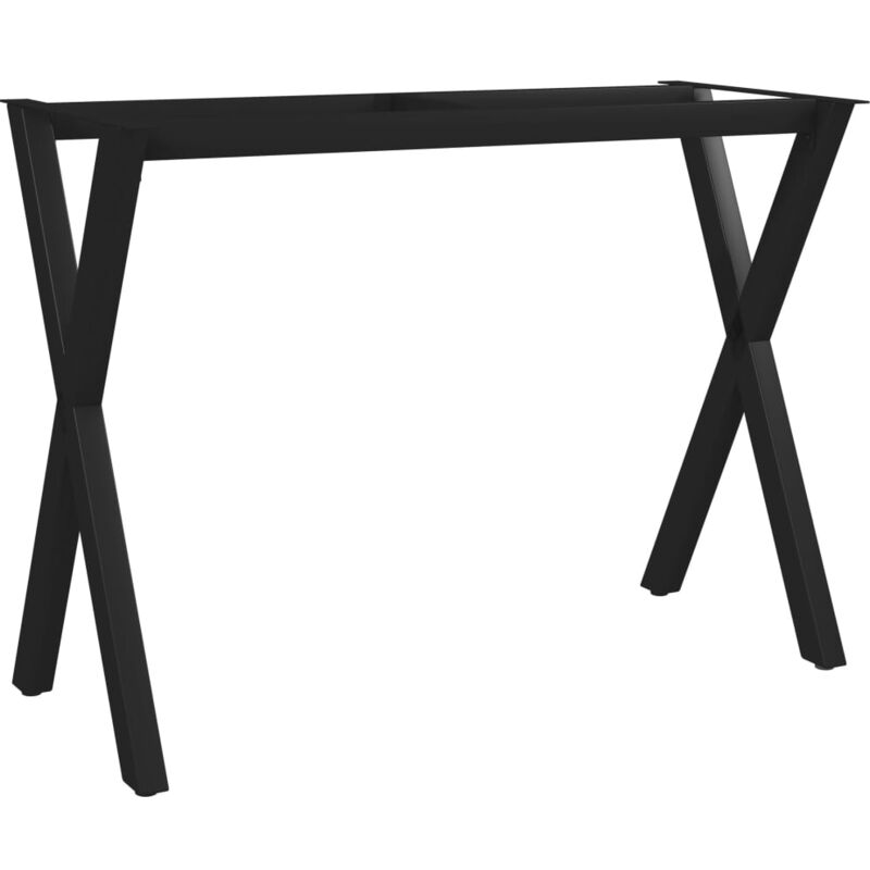 

vidaXL Estructura de Mesa de Comedor en Forma de X 100x40x72 cm - Negro
