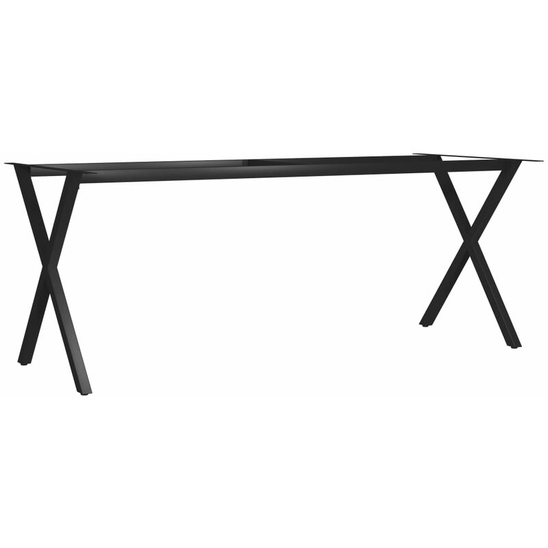

Estructura de Mesa de Comedor en Forma de X 180x80x72 cm - Negro - Vidaxl