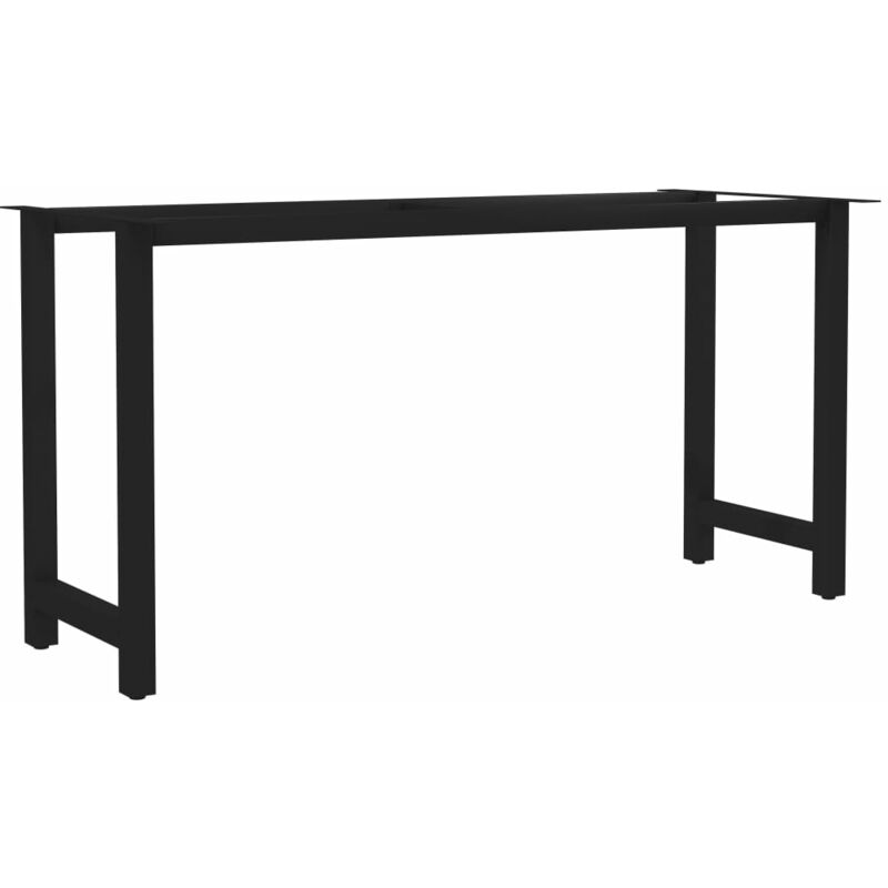 

vidaXL Estructura de Mesa de Comedor en Forma de H 140x60x72 cm - Negro