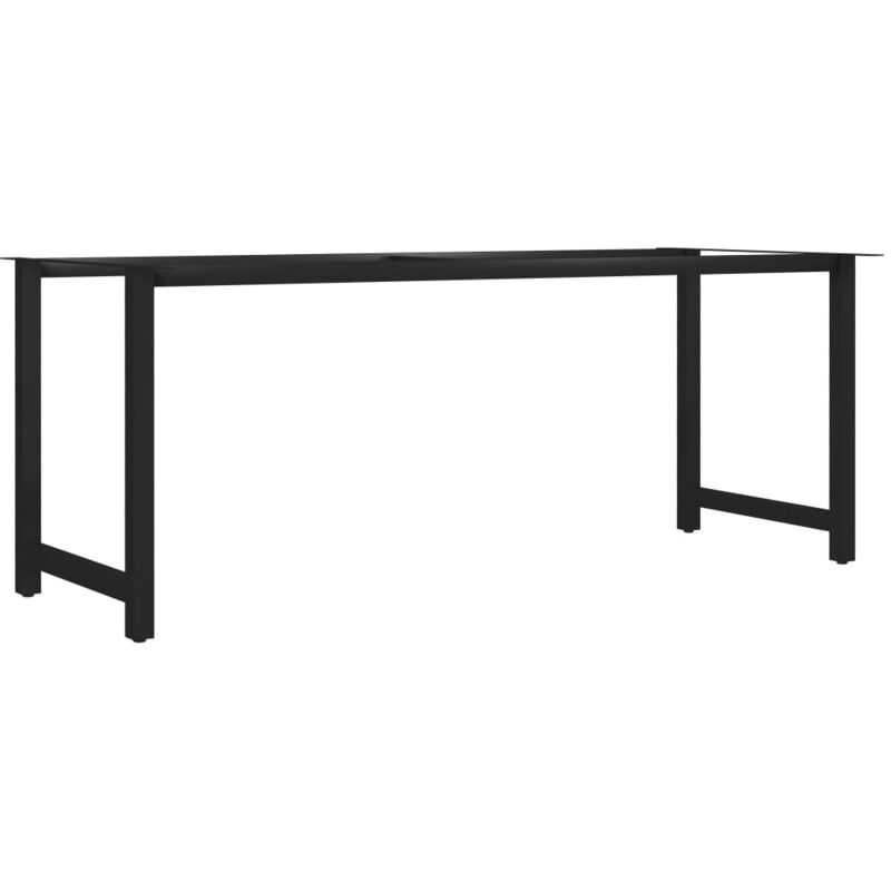 

vidaXL Estructura de Mesa de Comedor en Forma de H 200x80x72 cm - Negro