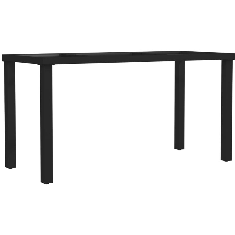 

vidaXL Estructura de Mesa de Comedor Rectas 140x60x72 cm - Negro