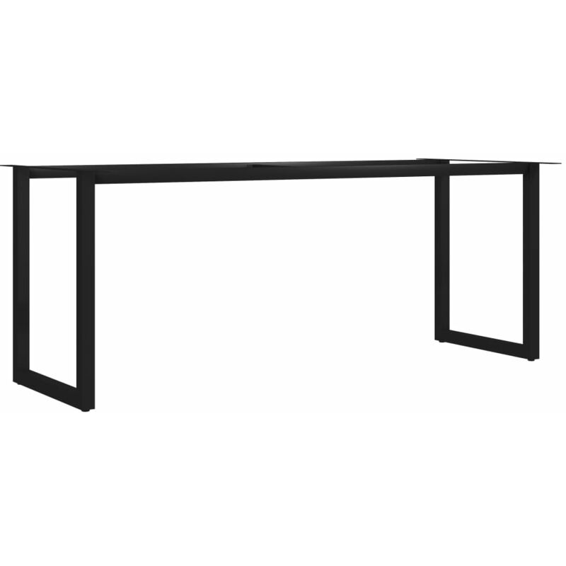 

Estructura de Mesa de Comedor en Forma de O 180x80x72 cm - Negro - Vidaxl