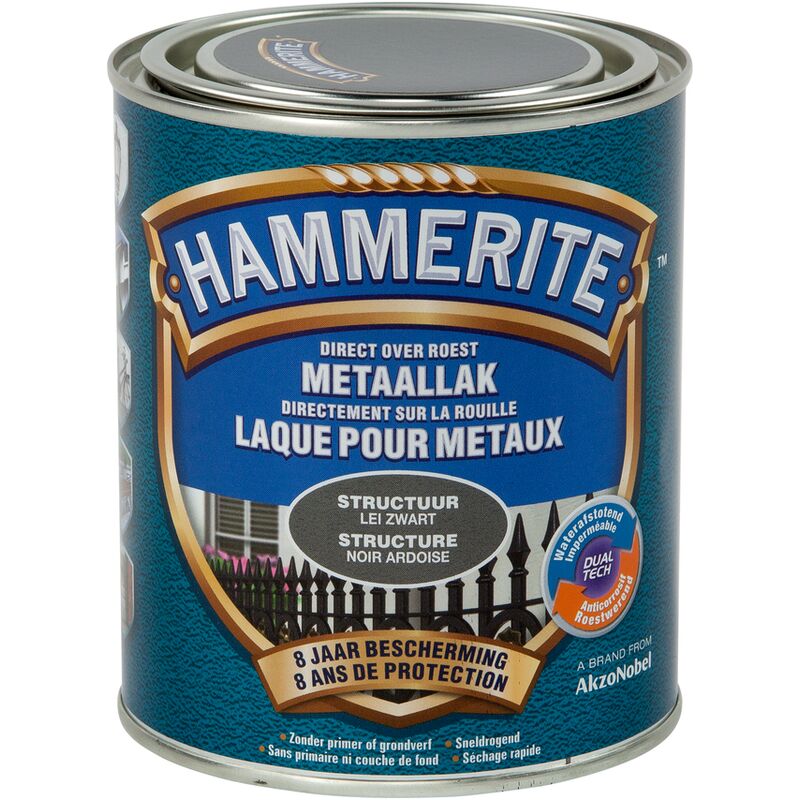 

Estructura de metal de color negro 0,75 l. - Noir ardoise