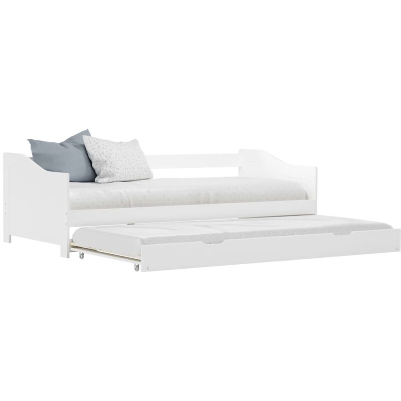 

Estructura de sofá cama madera de pino blanco 90x200 cm
