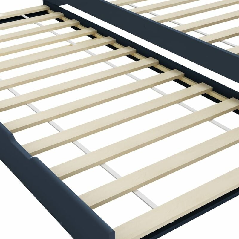 

Estructura de sofa cama madera de pino gris 90x200 cm