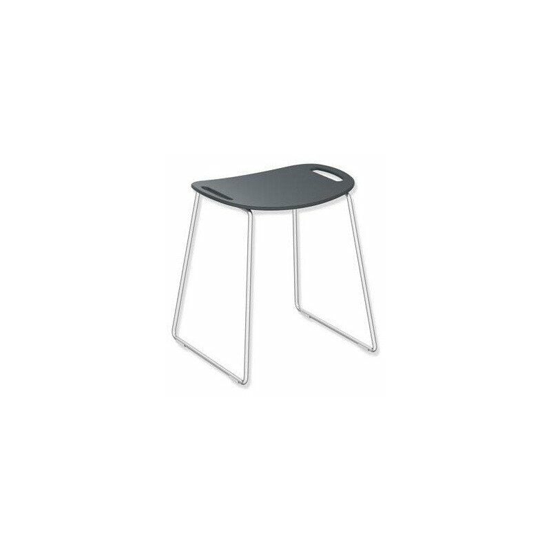 

Estructura de taburete de ducha ES mate, asiento antracita