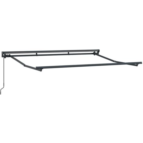 Estructura de toldo manual Ajustable Antracita 3 x 2 m Acero