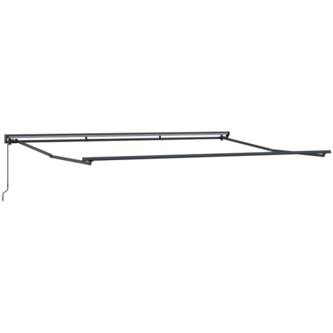 Estructura de toldo manual Antracita 4,5 x 3,5 m Acero
