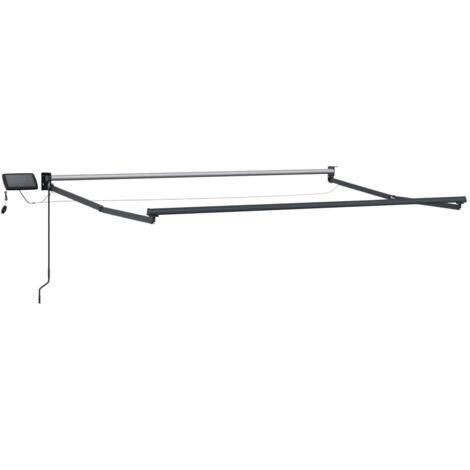 Estructura de toldo retráctil eléctrico Antracita 3 x 2,5 m