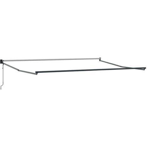 Estructura de toldo retráctil eléctrico Antracita 4 x 2 m