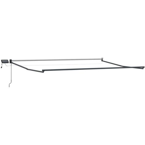 Estructura de toldo retráctil eléctrico Antracita 4 x 3 m