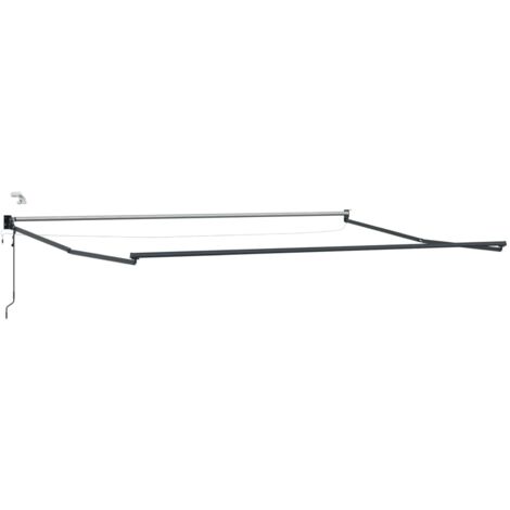 Estructura de toldo retráctil eléctrico Antracita 4 x 3 m